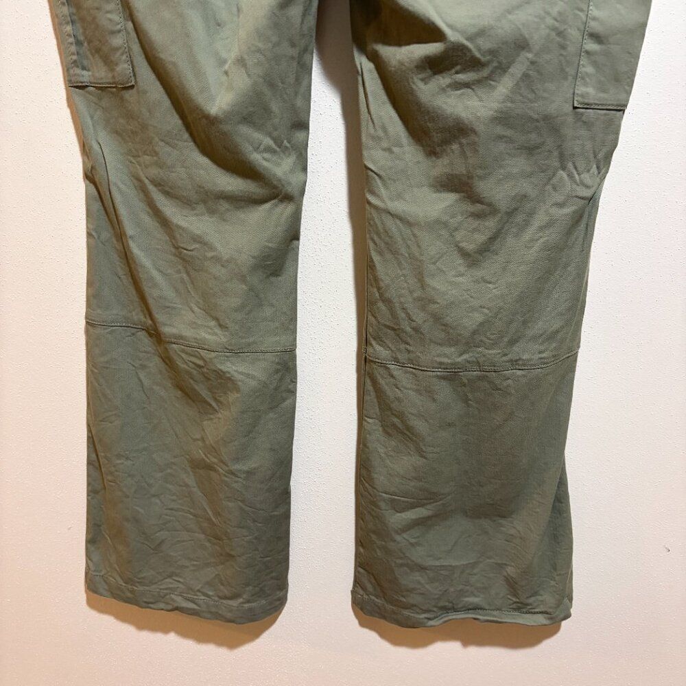 7Diamonds Size 30 10 Nellie Cargo Pants Olive Green Flare Utility - Picture 8 of 16